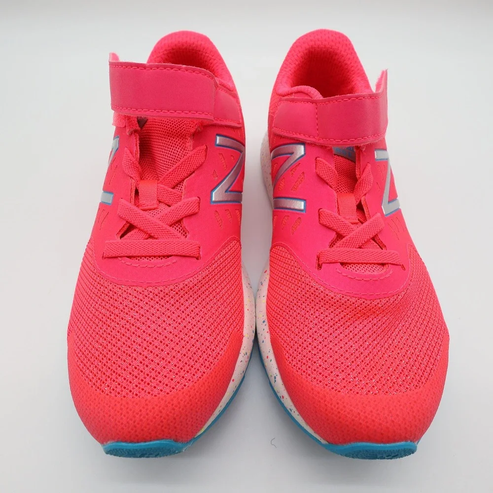 New Balance FuelCore Urge Kids Size 3 Pink Mesh Hook Loop Running Shoes KVURGPGP